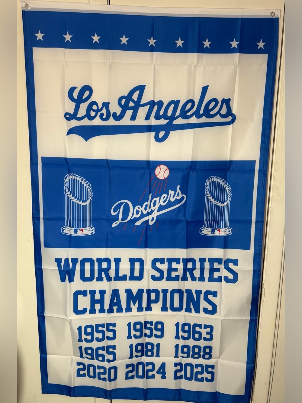 Los Angeles Dodgers World Series banner